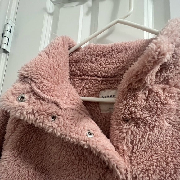 Aéropostale baby pink womens teddy jacket - Picture 2 of 4